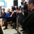 Fianna Fail's Eamon O Cuiv finds it hard to stay awake at the FF Manifesto launch on Monday... (via @BrianODTV3)