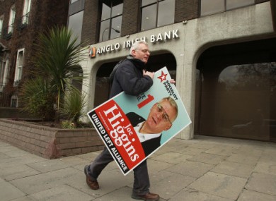 We're sure Socialist Party TD Joe Higgins was careful to remove all his election posters