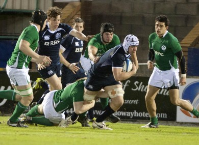 Ireland produced a gritty display to beat Scotland.