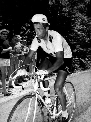 Tom Simpson in 1967: his urine would likely have failed a flammability test