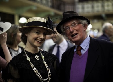 People get into the spirit at the launch of the Royal Irish Academy's 'Dublin 1911' book today.