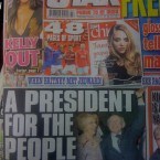 It's Sabina and Michael D for the front page of the Star, along with the president elect's vow to be a 'president for the people'.