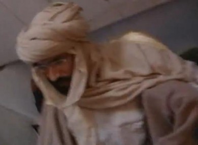 Seif al-Islam Gaddafi filmed yesterday after his capture.