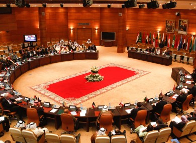 The Arab League foreign ministers meet in Rabat, Morocco earlier this week