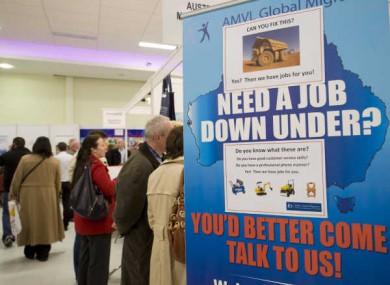 A working abroad expo earlier this year.