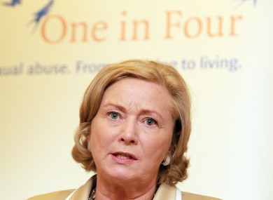 Minister for Children Frances Fitzgerald at One in Four's annual report launch recently.