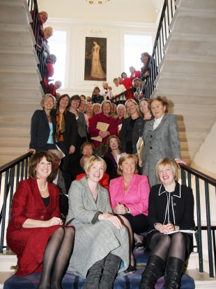 Female politicians celebrating 90 years of women in the Oireachtas in 2008