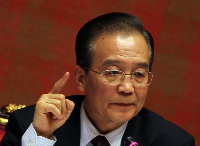 Chinese Prime Minister Wen Jiabao