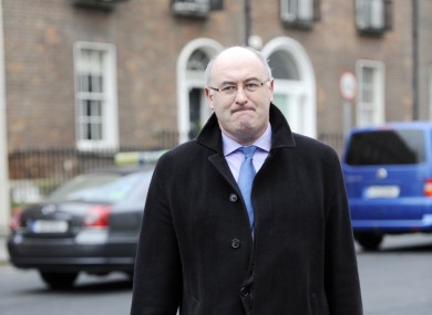 Phil Hogan outside Government Buildings