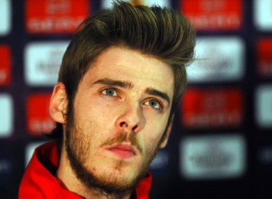David De Gea: settled in.