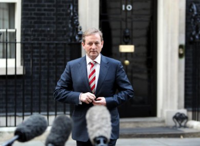 Kenny at Downing Street in January