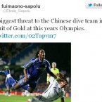 His tweets tend to extend to subjects other than rugby.