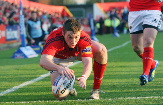 Luke O'Dea scores a try 14/4/2012