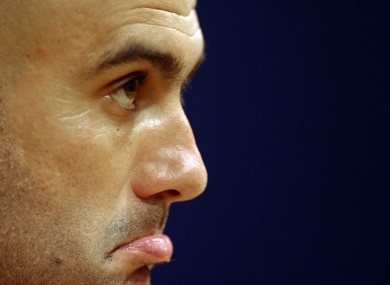 Pep Guardiola: it's not our year.