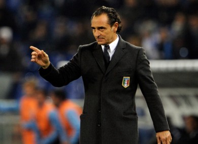 Cesare Prandelli: preparing for Euro bid this summer.