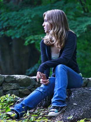 Photo posed by model