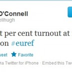 Our own Hugh O'Connell voted in Athy, Co. Kildare