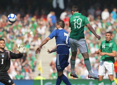 Shane Long scores the winning goal.