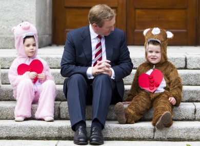 Just the Taoiseach with some Care Bears. No biggie.