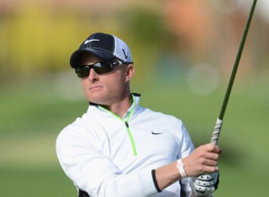 Dyson currently leads on five-under.