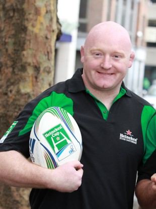 Bernard Jackman at the official launch of Heineken Star Saturday.