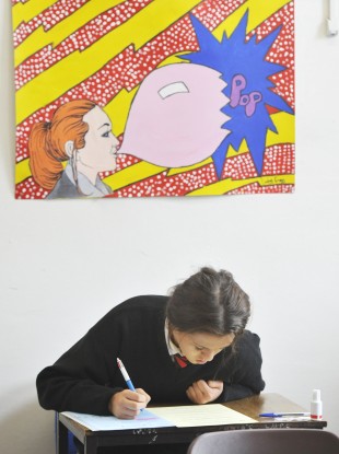 Students at CBS Westland Row sitting exams last week