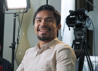 Manny Pacquiao: set for a rematch.