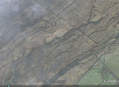 The 'footprint' as seen on Google Earth