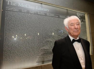 We hope Seamus Heaney dons a tux for the event.