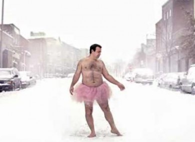 Bob Carey takes self-portrait photos in a pink tutu for charity