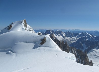 Mont Maudit as seen from Mont Blanc