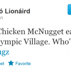 Unlike many athletes, he is willing to tweet about stuff other than the Olympics, and engages in much light-hearted banter to boot.