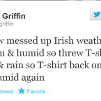 When he's not making observations about the weather, Colin Griffin is usually discussing preparations for that most unique of Olympic sports - walking.