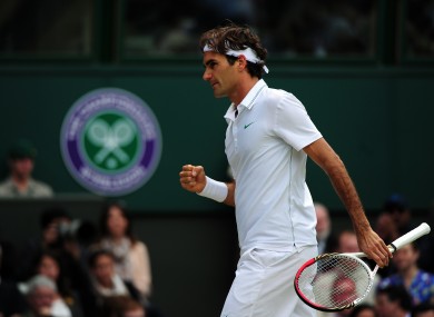 Roger Federer overcame a shaky start to look imperious.