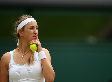 On the up: Victoria Azarenka.