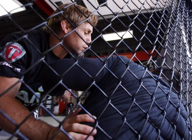 Urijah Faber is put through his paces.