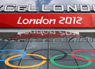 A general view of the ExCel Arena yesterday.