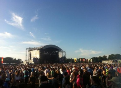 Tinie Tempah played the event earlier in the day at the Phoenix Park