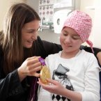Katie Taylor meets eight-year-old Sinead Summers from Berrings, Co. Cork. (Photo: Mark Stedman/Photocall Ireland)