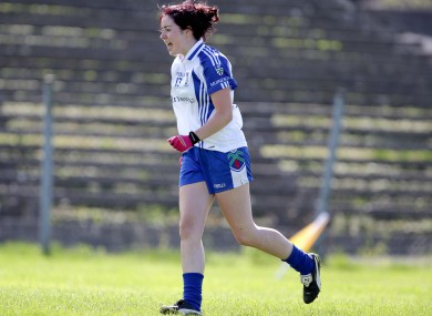 Monaghan's Cathriona McConnell celebrates scoring one of three goals on Saturday.