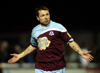 Fabio celebrates another goal.