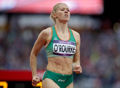 Ireland's Derval O'Rourke after fininshing in 5th place in the Women's 100m Hurdles Semi-Final.