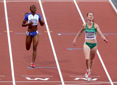 Joanne Cuddihy finishes in fifth place in her semi.