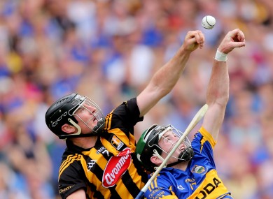 Kilkenny's Kieran Joyce and Brian O'Meara of Tipperary.