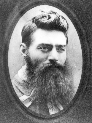 Ned Kelly in a photograph taken the day before he was hanged.
