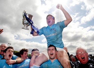 Paul Neville and JP Cooney celebrate their Bateman Cup win.