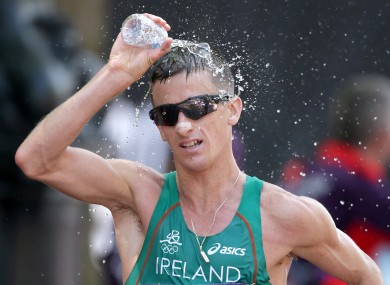 Rob Heffernan finished fourth in the Men's 50km Race Walk.