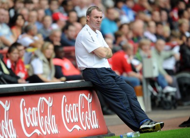 Better days: Sheridan guided Chesterfield to the League Two title in 2010/2011.