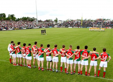 The Mayo team has been announced for next Saturday's meeting with Down.
