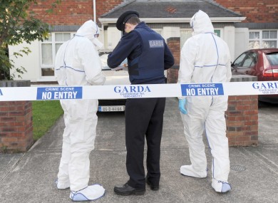 The crime scene yesterday